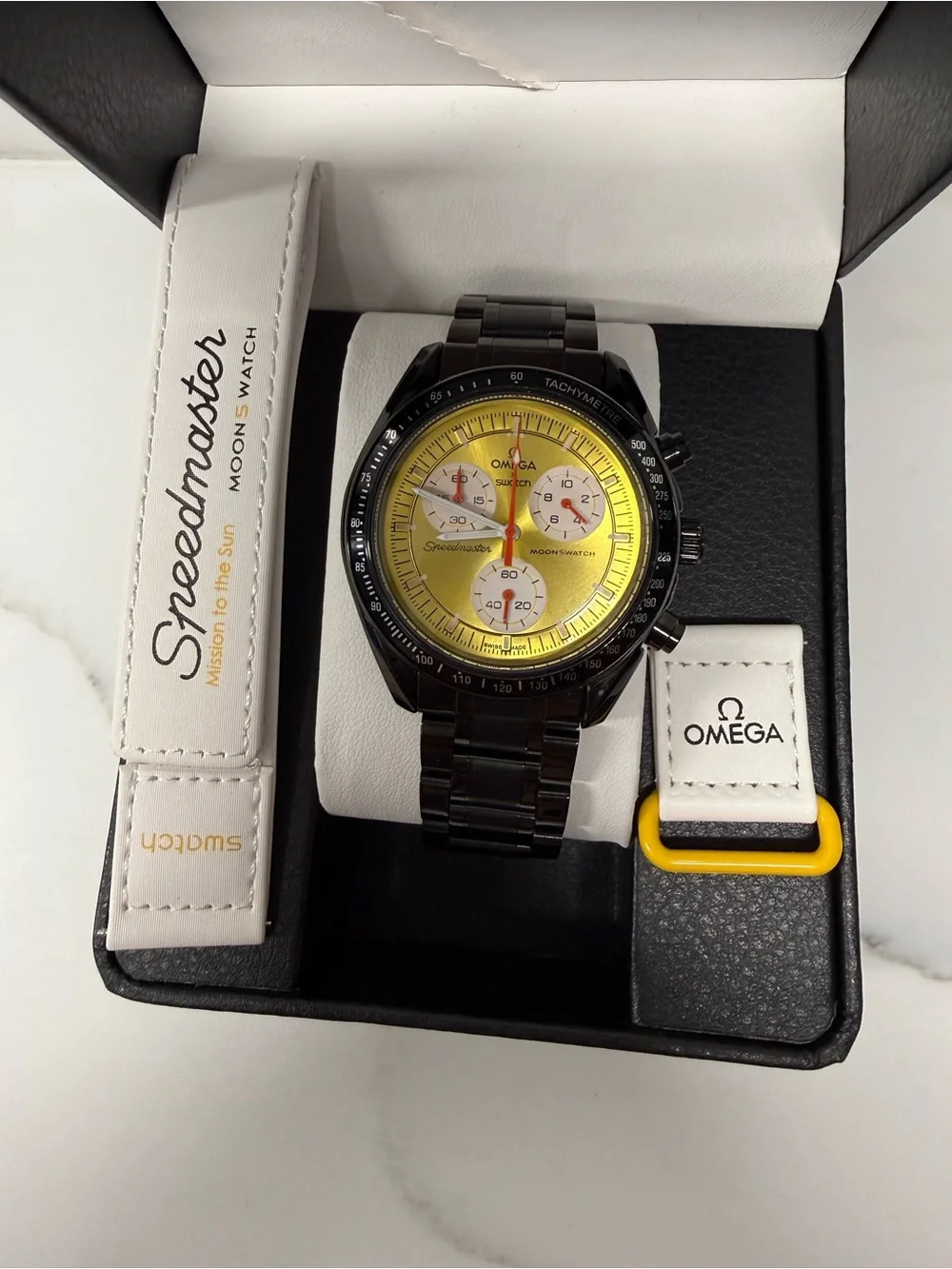 MoonSwatch MOD Mission to the Sun on Stainless Steel Watch